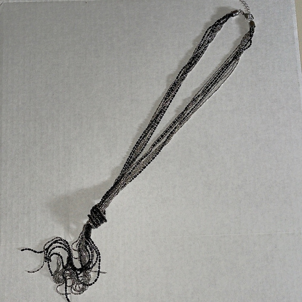New tassel swag dangle cleavage necklace